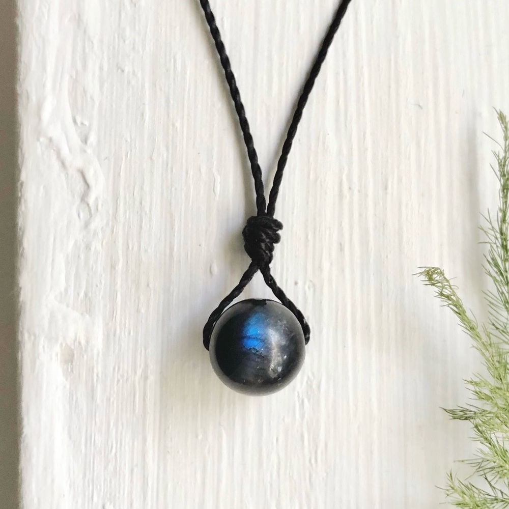 Labradorite (10mm) Sphere Necklace/Choker
